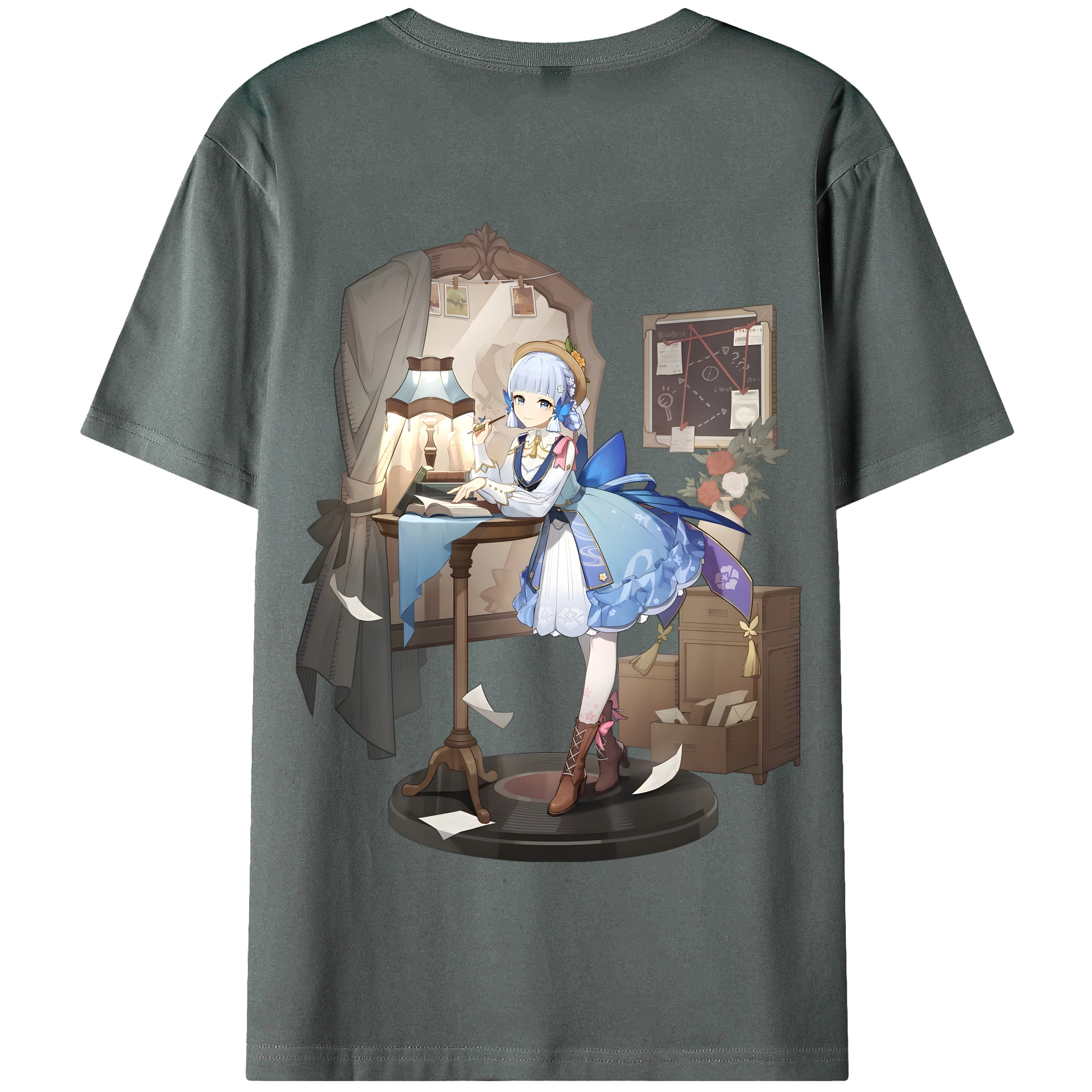 げんし神 神里綾華 神宮寺レン genshin Kamimiya Ren 綿100％半袖Tシャツ（背面プリント）